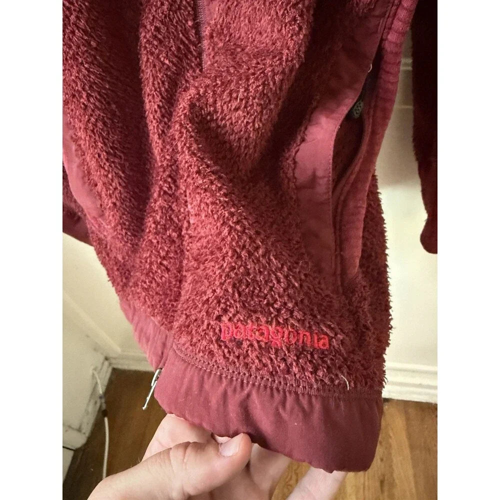 Vintage Patagonia R2 Regulator Fleece Jacket Womens S Burgundy Polartec